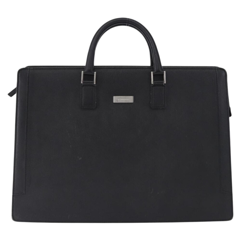 Burberry BUSINESS BLACK LEATHER large